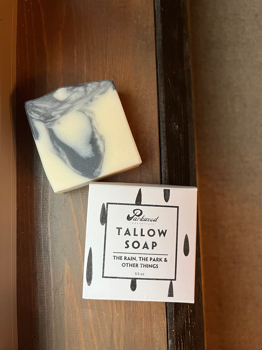 The Rain, The Park & Other Things - Tallow Soap with Activated Charcoal - 5.5 oz