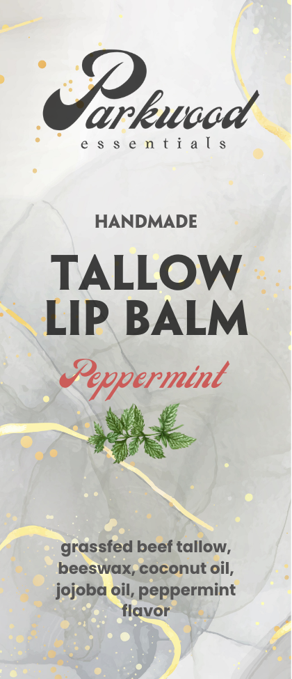 Tallow Lip Balm - Peppermint .7oz