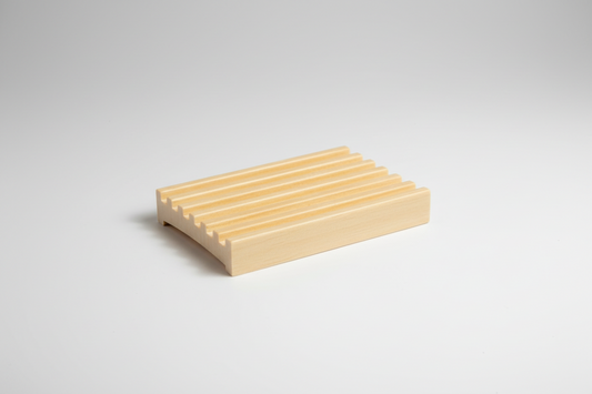 3x4" Alder Wood Soap Dish - Extra Wide - Sustainable USA lumber