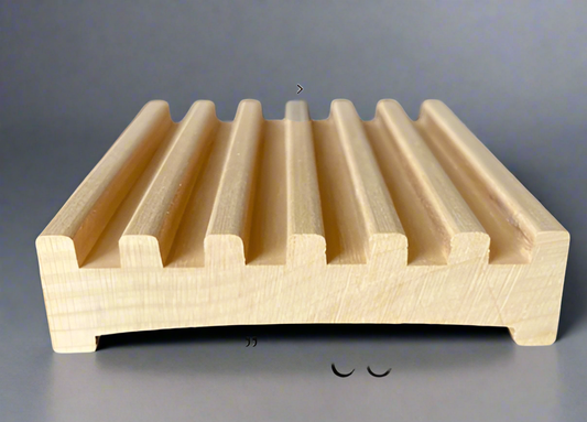 3x3" Alder Wood Soap Dish - Sourced from sustainably harvested lumber in the USA