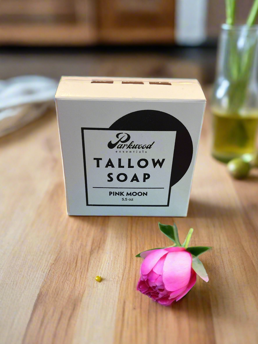 Pink Moon - Tallow Soap 5.5 oz BIG Bar