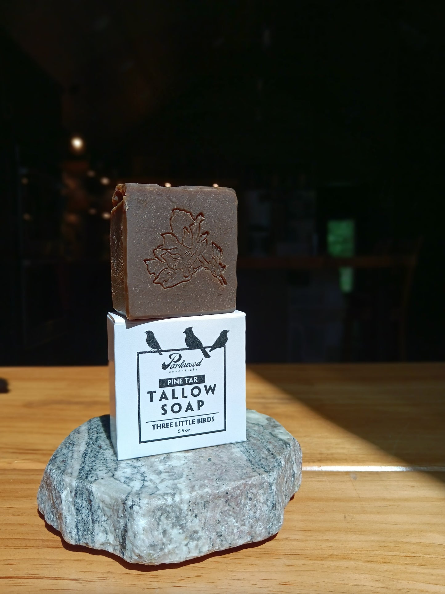 Three Little Birds Pine Tar & Tallow Soap 5.5 oz Bar