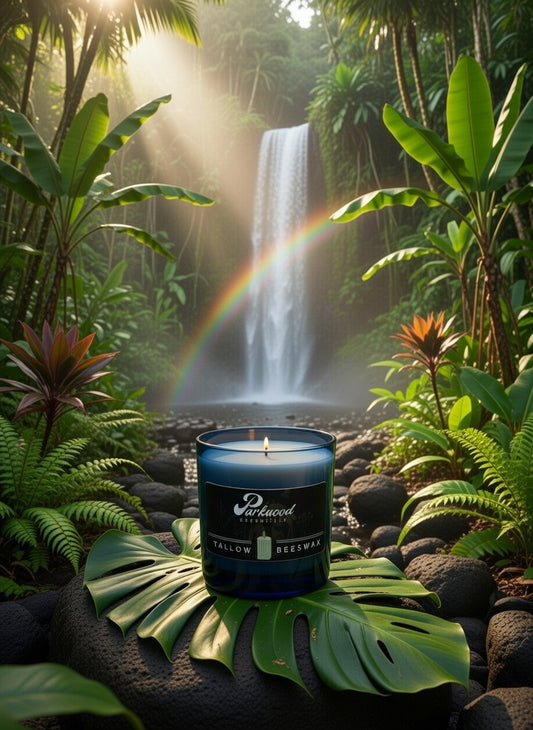 Somewhere Over the Rainbow - Tallow and Beeswax Refillable Candle - 7.5 oz