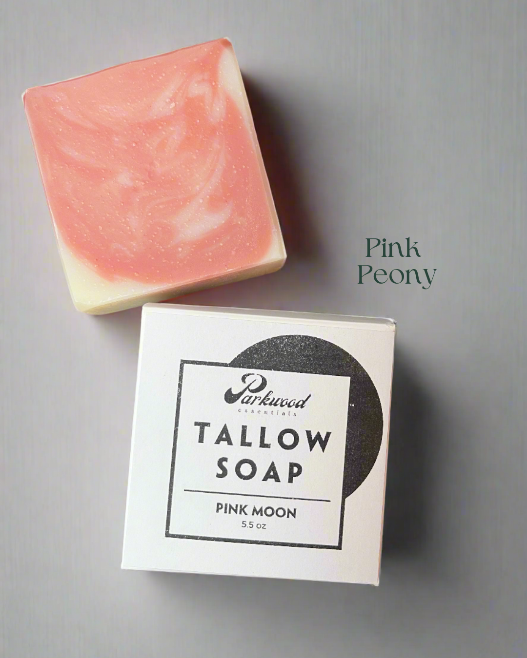 Pink Moon - Tallow Soap with Rose Clay - 6.25 oz