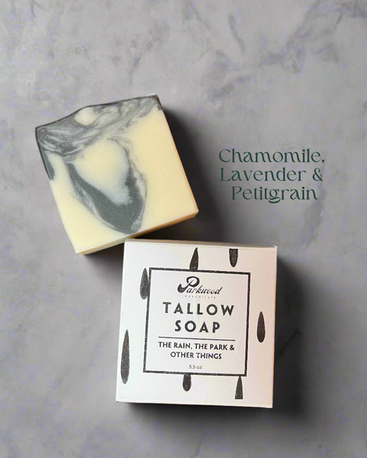 The Rain, The Park & Other Things - Tallow Soap with Activated Charcoal - 5.5 oz