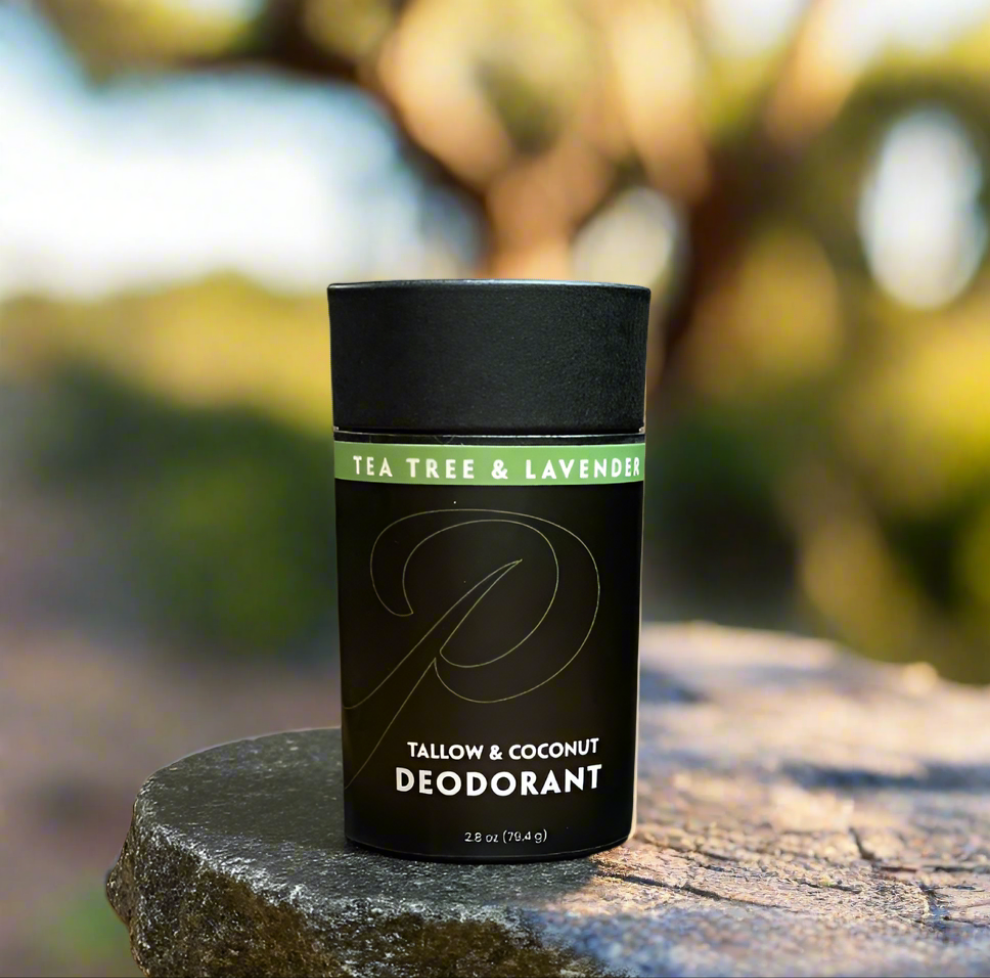 Tallow and Coconut Deodorant Stick 2.8oz - Tea Tree and Lavender