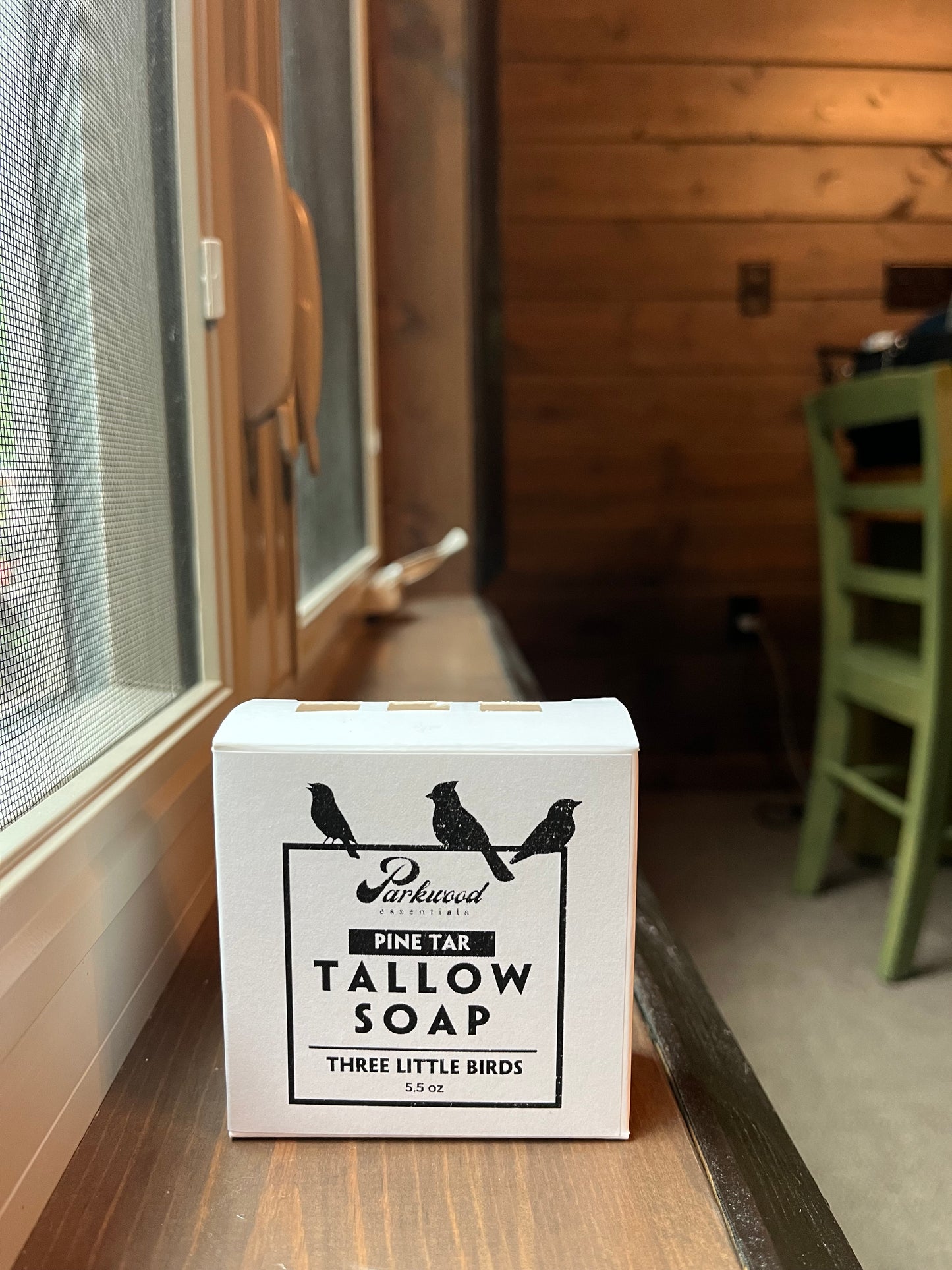 Three Little Birds Pine Tar & Tallow Soap 5.5 oz Bar