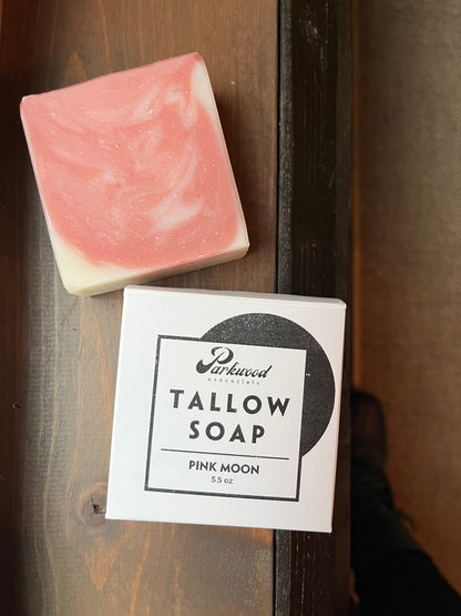 Pink Moon - Tallow Soap 5.5 oz BIG Bar