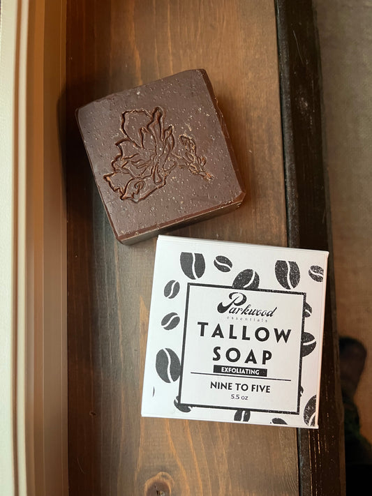 Nine to Five - Tallow & Coffee Soap 5.5 oz Full Bar
