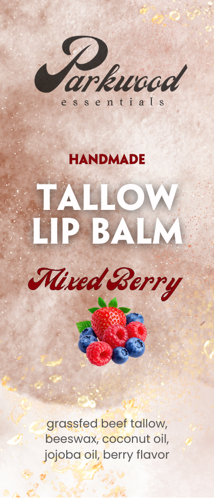 Tallow Lip Balm - Mixed Berry .7oz