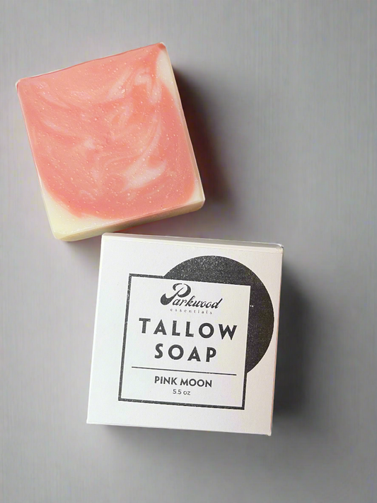 Pink Moon - Tallow Soap 5.5 oz BIG Bar
