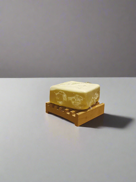 3x3" Alder Wood Soap Dish - Sourced from sustainably harvested lumber in the USA