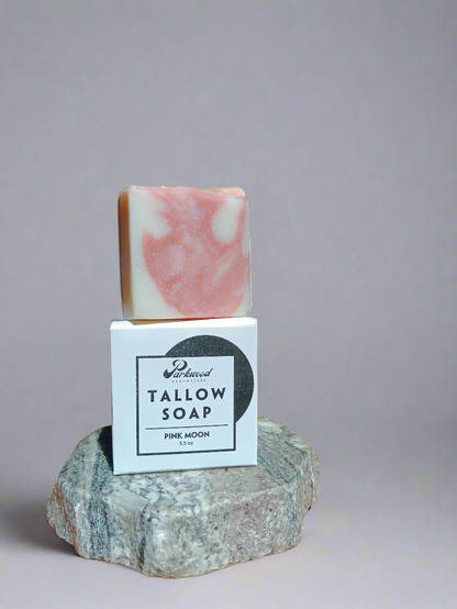 Pink Moon - Tallow Soap 5.5 oz BIG Bar