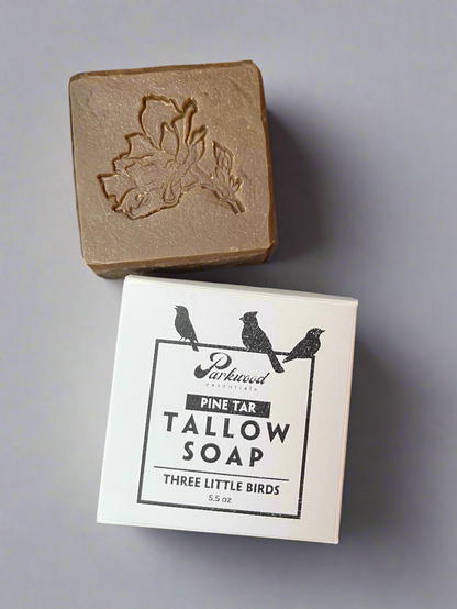 Three Little Birds Pine Tar & Tallow Soap 5.5 oz Bar