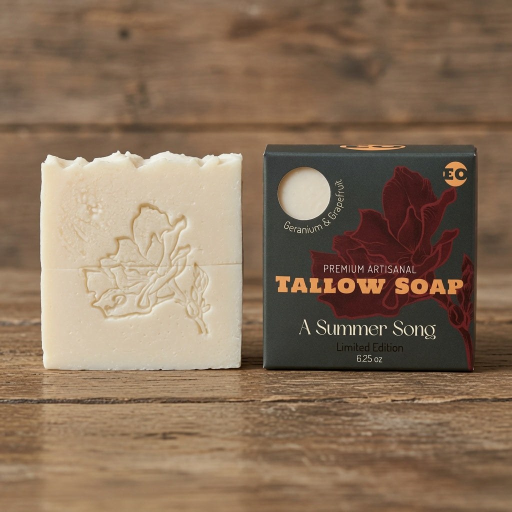 A Summer Song - Tallow Soap 6.25 oz New Size - Limited Edition