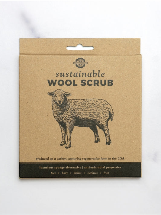 Wool Scrub Pad - Sustainable USA farm sourced