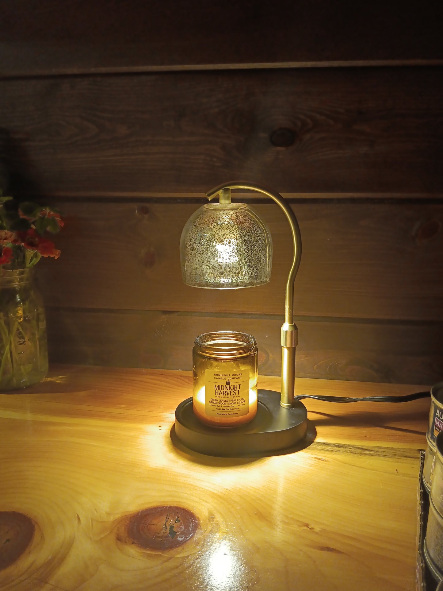Mercury Glass Candle Warmer Lamp